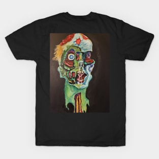 Zombiefied Zombie Head and Logo T-Shirt